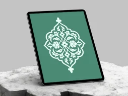 وکتور المان و نقوش ختایی طرح ترنج