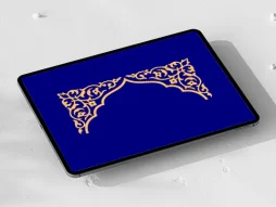 وکتور المان و نقوش سنتی طرح حاشیه محراب