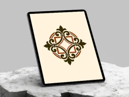 وکتور نشان ساده نقوش و المان سنتی