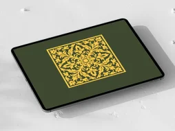 وکتور نقوش سنتی رنگی طرح موتیف