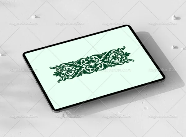 وکتور نقوش سنتی طرح واگیره حاشیه