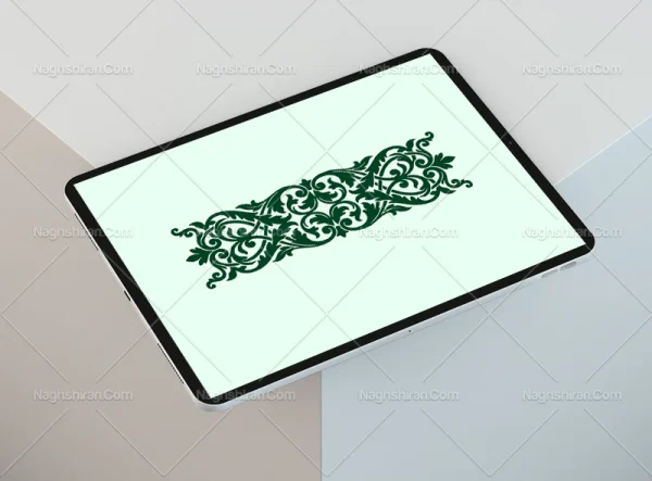 وکتور نقوش سنتی طرح واگیره حاشیه