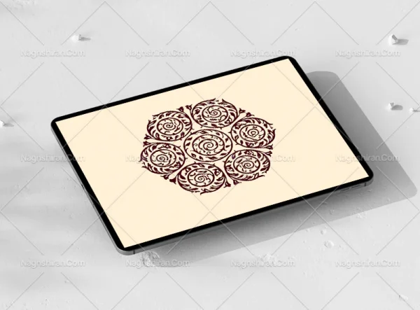 وکتور گردش های حلزونی سنتی طرح نشان
