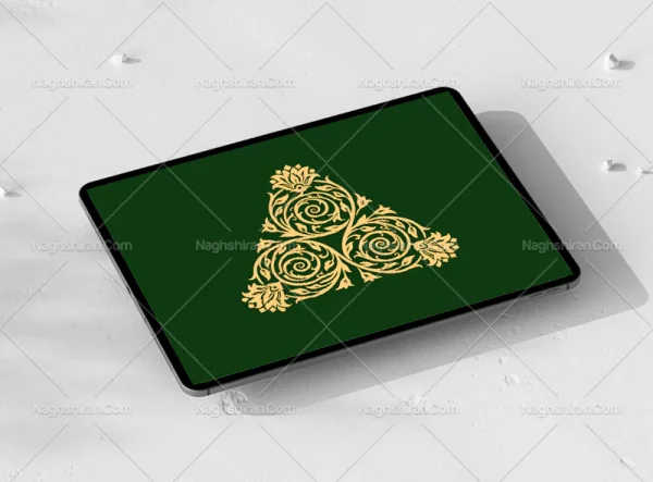 وکتور گردش حلزونی سنتی طرح نشان مثلث