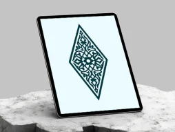 وکتور نقوش سنتی طرح نشان لوزی