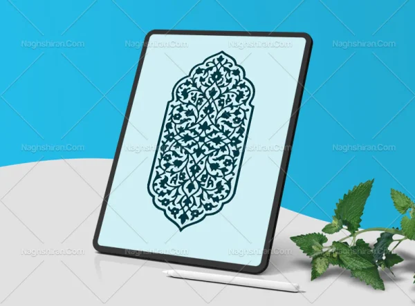 وکتور نقوش سنتی طرح ترنج
