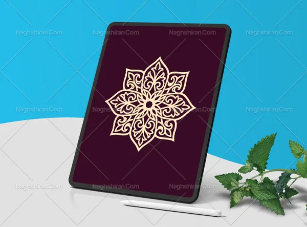 وکتور نقوش سنتی تو خالی