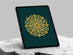 وکتور طرح نشان هندسی سنتی