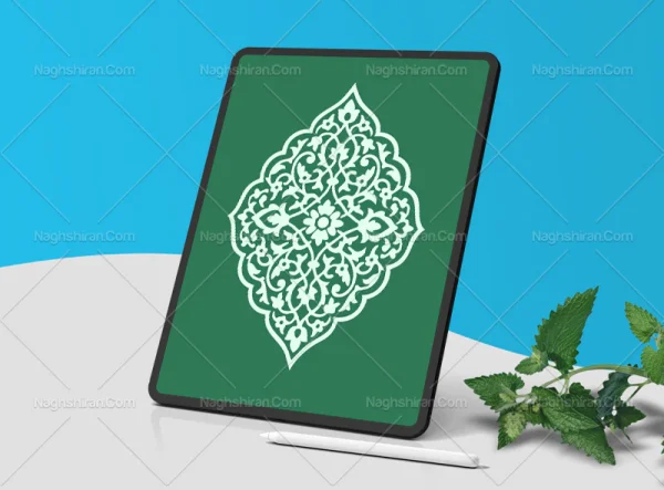 وکتور نقوش ترنج تذهیب