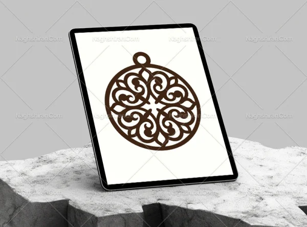 وکتور نقوش ساده نشان سنتی