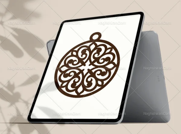 وکتور نقوش ساده نشان سنتی