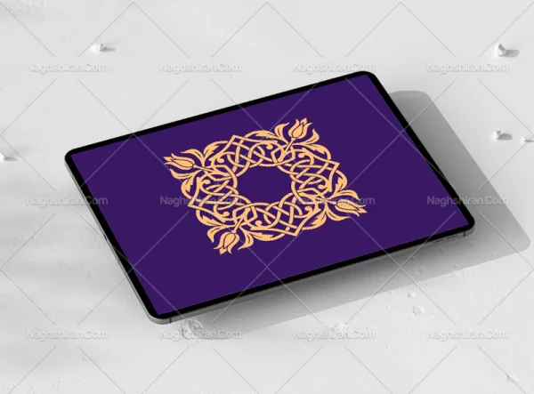 وکتور نقوش سنتی رنگی موتیف