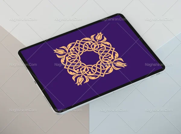وکتور نقوش سنتی رنگی موتیف