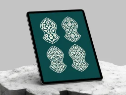 المان سفید نقوش سنتی