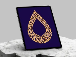 حاشیه نقوش سنتی طرح اشک