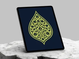 نقوش و المان سبز رنگ سنتی