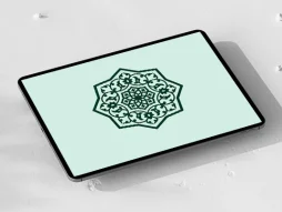 وکتور سنتی طرح نقوش ساده تذهیب