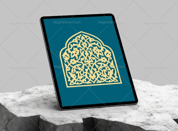 وکتور تذهیب طرح نقوش محراب