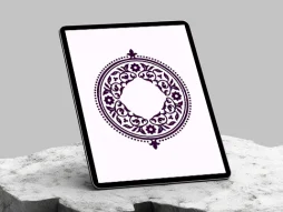 وکتور طرح حاشیه نقش و نگار سنتی