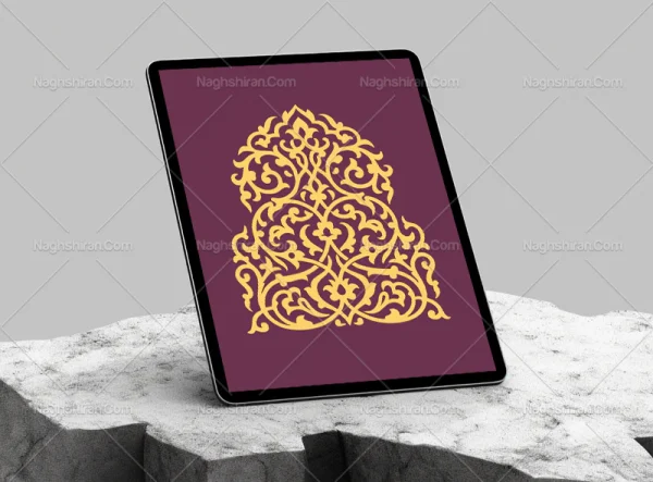 وکتور طرح نقوش محراب سنتی