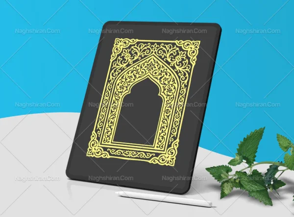 وکتور محراب نقوش ساده سنتی
