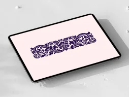 وکتور واگیره حاشیه المان گل و برگ