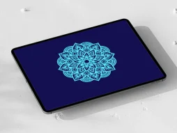 نشان آبی رنگ نقوش سنتی