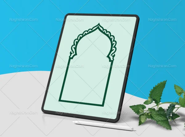 کادر طرح محراب سبز
