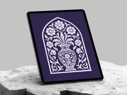 طرح محراب گل و گلدان نقوش سنتی