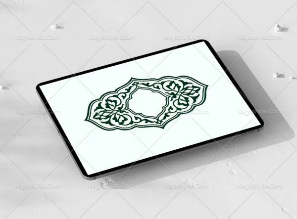 حاشیه نقوش رنگی تذهیب