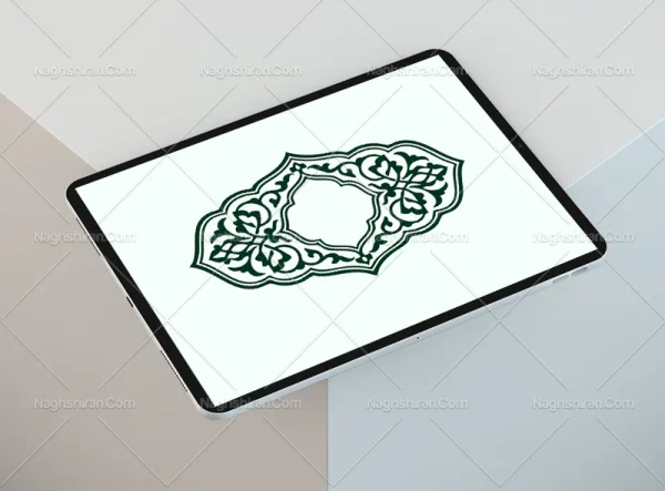 حاشیه نقوش رنگی تذهیب