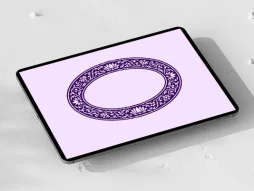 حاشیه بیضی بنفش سنتی