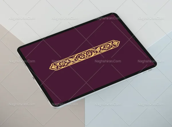 طرح قلمدان باریک نقوش سنتی