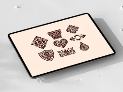 المان های 8 عددی رنگی نقوش سنتی