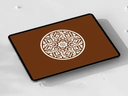 نقش و نگار طرح نشان سنتی سفید