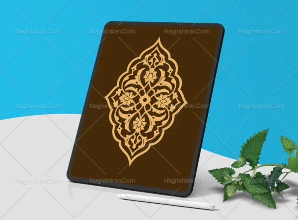 نقش و نگار تذهیب طرح ترنج