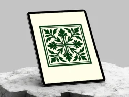 موتیف طرح نقوش سبز سنتی رایگان