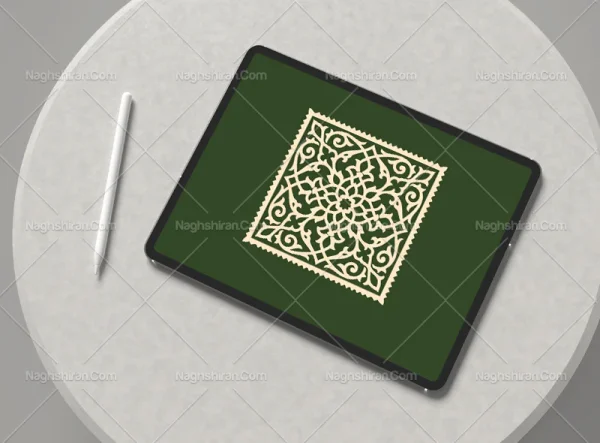 موتیف مربع نقوش سنتی