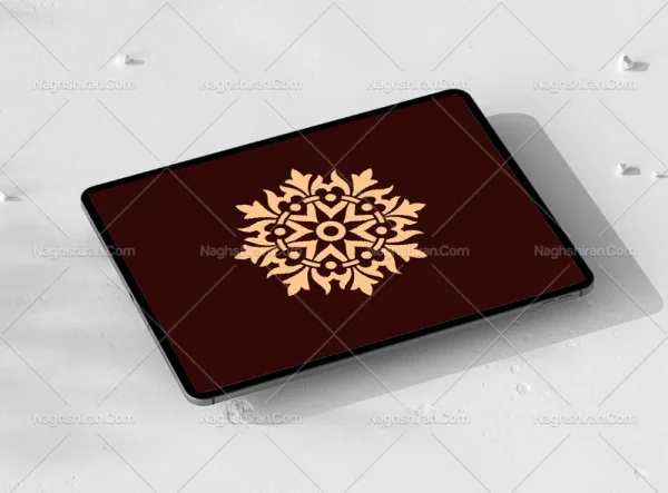 المان ساده رنگی طرح نشان سنتی