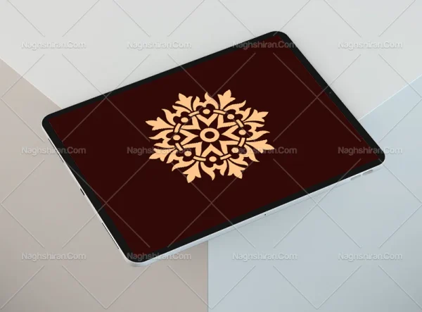 المان ساده رنگی طرح نشان سنتی