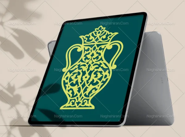 المان نقوش گلدان سنتی