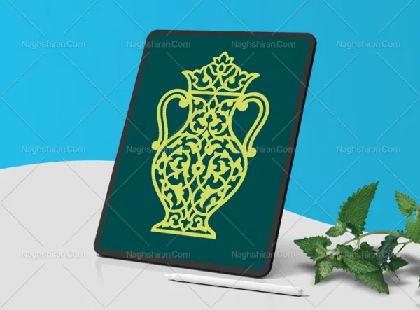 المان نقوش گلدان سنتی