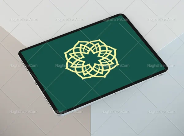 المان ساده نقوش سنتی رنگی