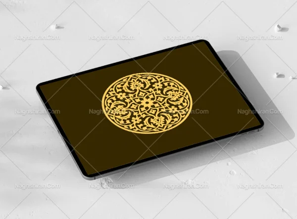 المان دایره ای نقوش تذهیب