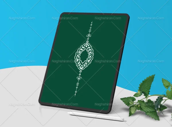 طرح نشان تذهیب رنگی