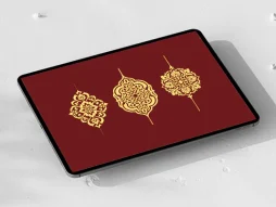 نشان سه عددی نقوش رنگی سنتی