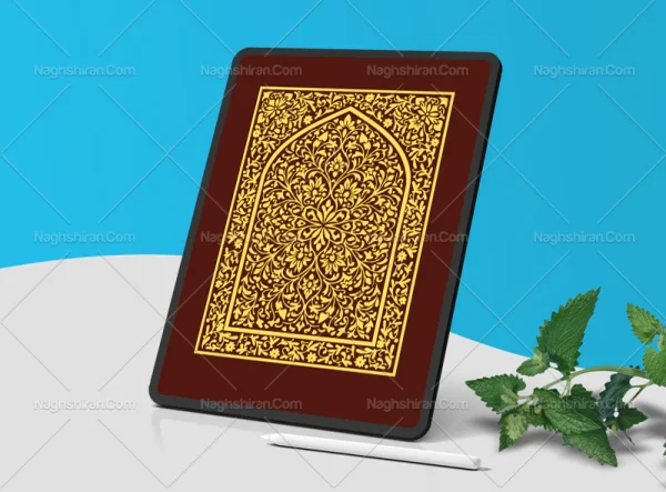 نقوش سنتی رنگی طرح محراب