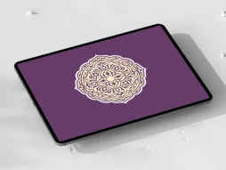 نقوش سنتی دایره طرح نشان رنگی