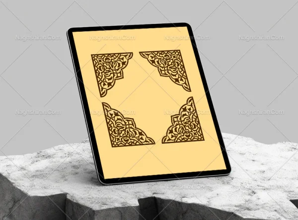 طرح لچک نقوش تذهیب