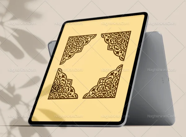طرح لچک نقوش تذهیب